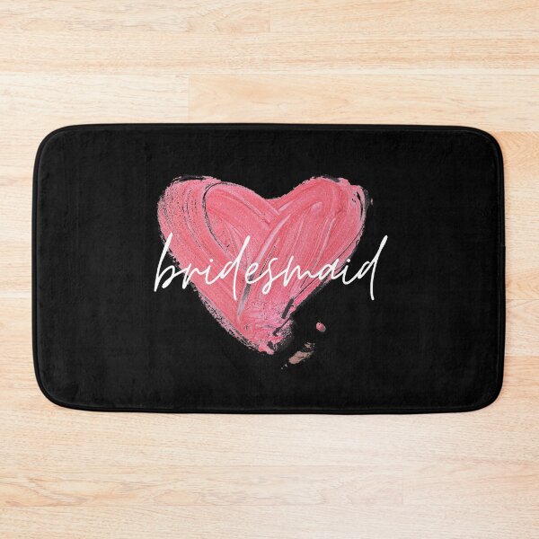 Item preview, Bridesmaid White Print with Pink Heart Logo designed and sold by AriesRising-.
