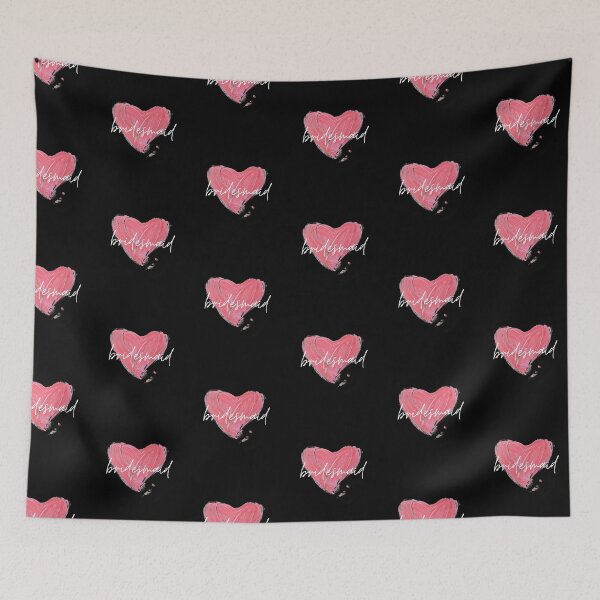 Item preview, Bridesmaid White Print with Pink Heart Logo designed and sold by AriesRising-.