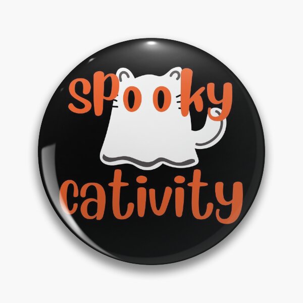 Item preview, "Spooky Cativity" Funny Halloween Cat Ghost for Cat Moms and Dads designed and sold by InkItStudio.