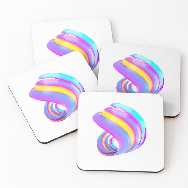 Item preview, Multicolored abstract twisted brush stroke. Bright curl, artistic spiral. designed and sold by tatkhagata.