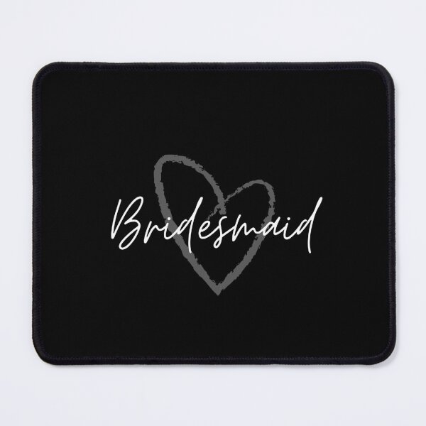 Item preview, Bridesmaid White Print with Grey Heart Logo designed and sold by AriesRising-.