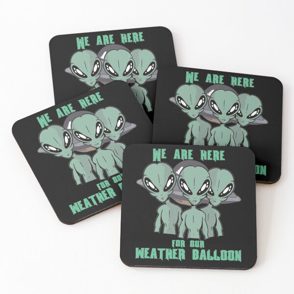 Item preview, Funny Alien Roswell 1947 Aliens Among Us, Sarcastic UFO Believer Weather Balloon Coverup Conspiracy Theory designed and sold by Ransyn Art.