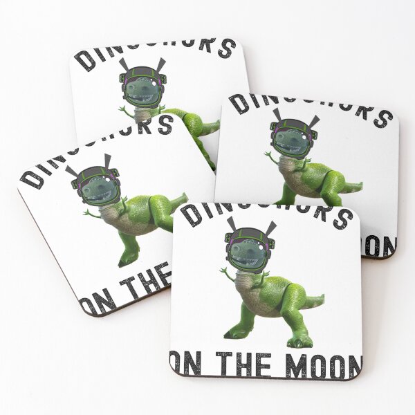 Item preview, dinosaurs on the moon designed and sold by FunnySerious.