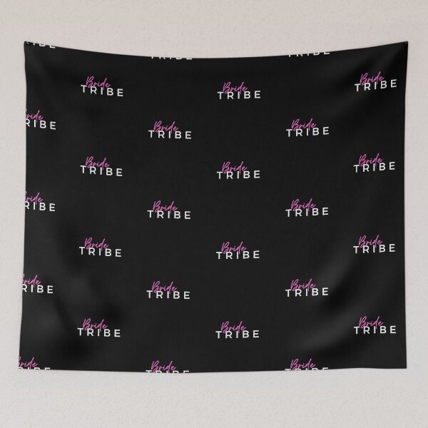Item preview, Bride Tribe Hot Pink & White Print Logo designed and sold by AriesRising-.