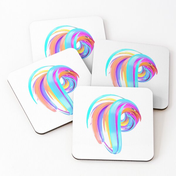 Item preview, Multicolored abstract twisted brush stroke. Bright curl, artistic spiral. designed and sold by tatkhagata.