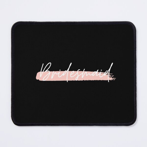 Item preview, Bridesmaid White Print Logo with Light Pink Streak designed and sold by AriesRising-.