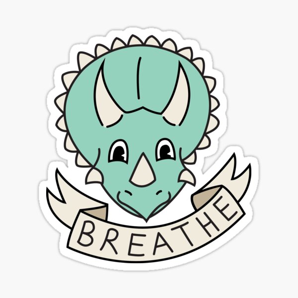breathe (custom colours available) Sticker