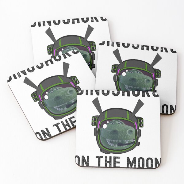 Item preview, dinosaurs on the moon designed and sold by FunnySerious.