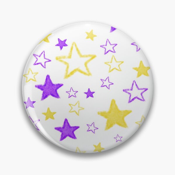 Item preview, Purple and Yellow Star Pattern designed and sold by mN-online.