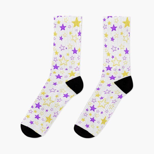Item preview, Purple and Yellow Star Pattern designed and sold by mN-online.