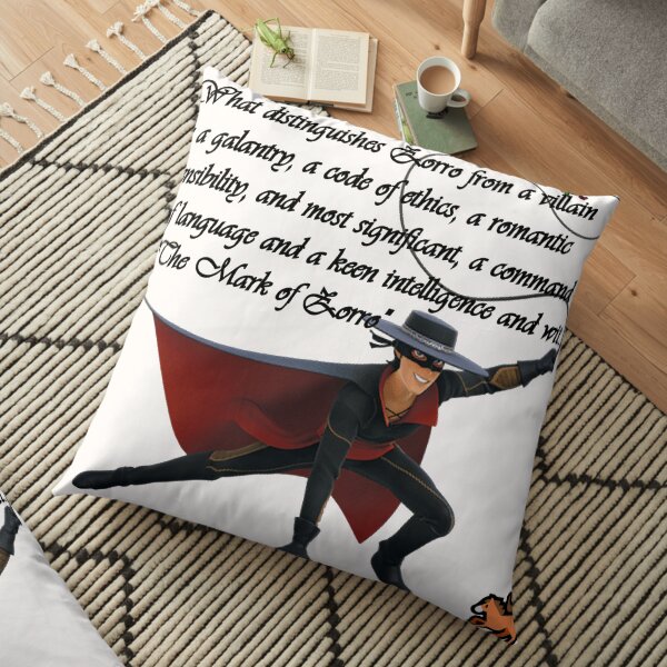 Zorro, Don Diego de la Vega Floor Pillow