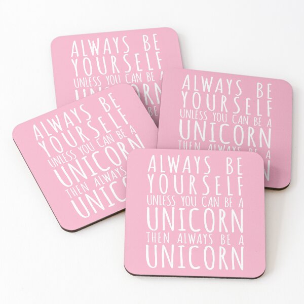 Item preview, Always Be Yourself Unless You Can Be A Unicorn, Quote For Girls, Nursery Pink Art designed and sold by aenaonartwork.