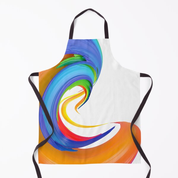 Item preview, Multicolored abstract twisted brush stroke. Bright curl, artistic spiral. designed and sold by tatkhagata.
