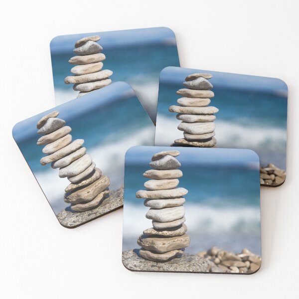 Item preview, Stones piled in front of the sea designed and sold by RafaelLima7.