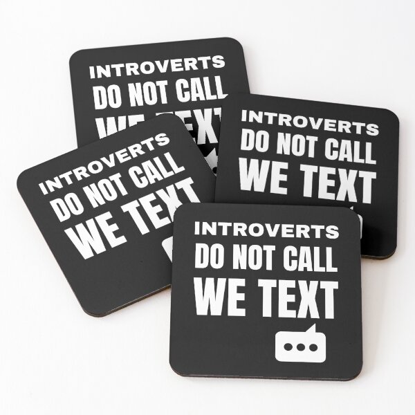 Item preview, Introverts Do Not Call We Text Funny Antisocial Phone Fun designed and sold by Comfy Creations.