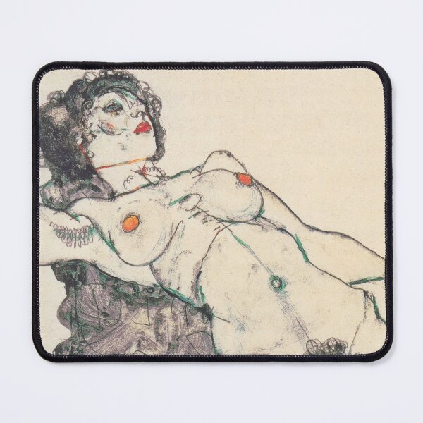 Item preview, EGON SCHIELE - Reclining Female Nude with Spread Legs 1914 designed and sold by artdesignco.