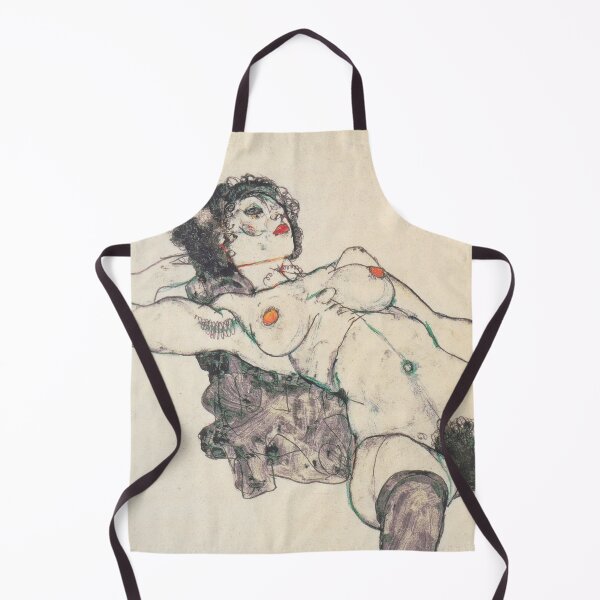Item preview, EGON SCHIELE - Reclining Female Nude with Spread Legs 1914 designed and sold by artdesignco.
