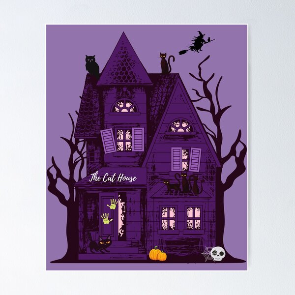 Item preview, The Haunted Cat House designed and sold by PurrfectLuv.
