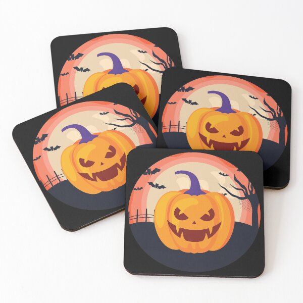 Aperçu de l'œuvre Happy Halloween Haunted Tree and Scary Pumpkin créée et vendue par EyanShop.