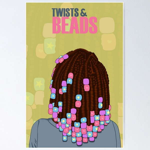 Item preview, Black Girl Hairstyles - Twists and Beads designed and sold by S3_Illustration.