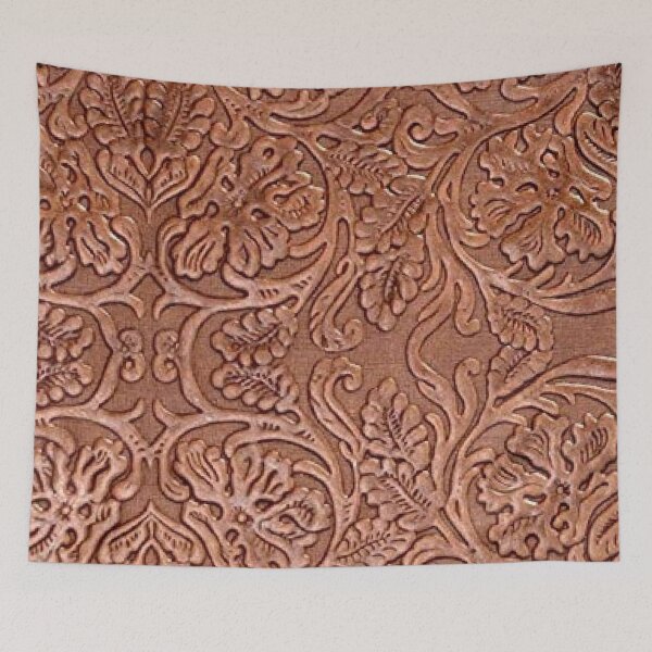 Item preview, Tooled Brown Leather Cowboy Horse Saddle designed and sold by Boum04.