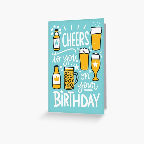 Item preview, Cheers to you on your birthday_Beer designed and sold by BDPdesign.