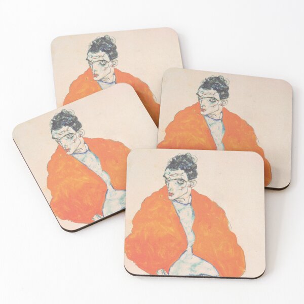 Item preview, EGON SCHIELE - Self-portrait 1914 designed and sold by artdesignco.