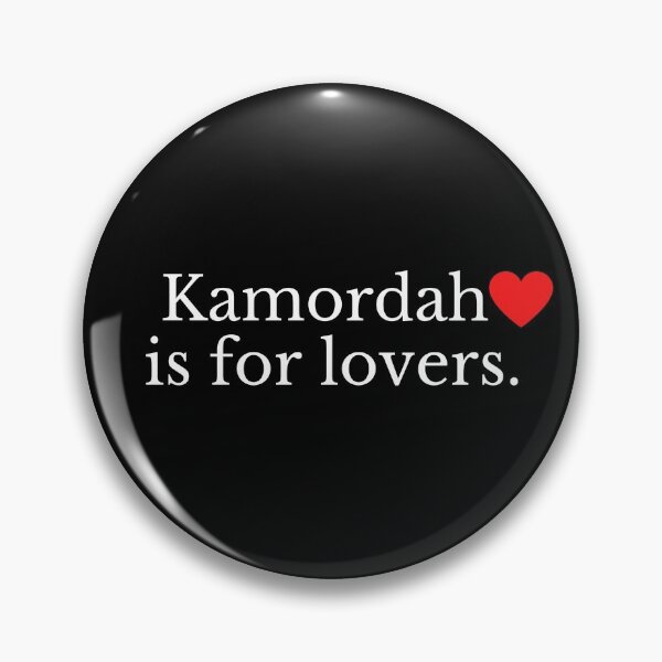 Item preview, Kamordah is for Lovers (white on black) designed and sold by smjordan8797.
