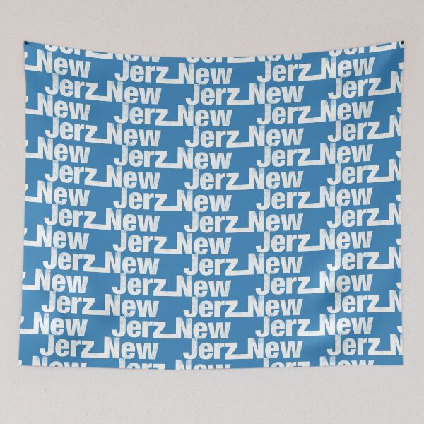 Item preview, New Jerz (New Jersey Style Blue) designed and sold by TheDirtyType.
