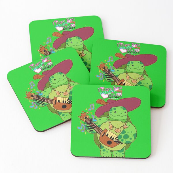 Item preview, Green Turtle with a guitar, Art Design designed and sold by taherismail.