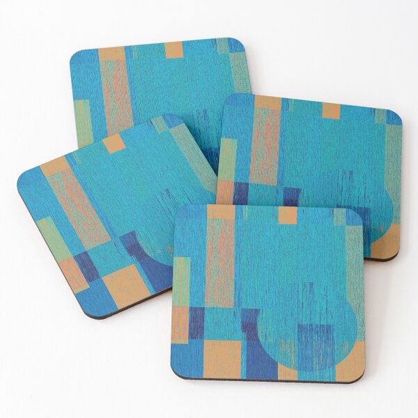 Item preview, Modern Retro Geometric Blue Orange Green designed and sold by jocelynsart.