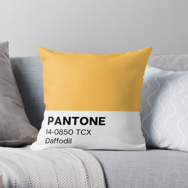 Pantone Daffodil Throw Pillow