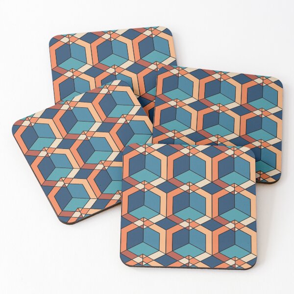 Item preview, Geometric retro cube designed and sold by GF-Creative.