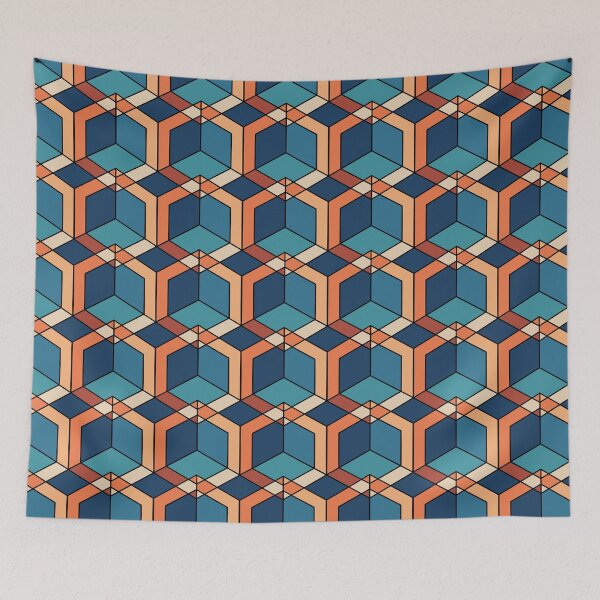 Item preview, Geometric retro cube designed and sold by GF-Creative.