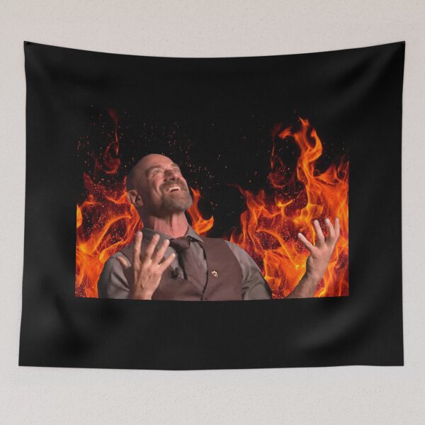 Item preview, Chris in flames designed and sold by medusabyaguss.