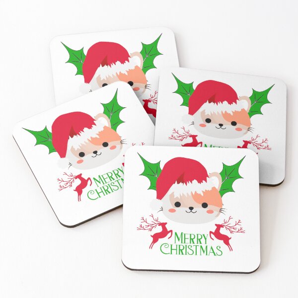 Item preview, funny merry christmas cat for kids  designed and sold by myt-shirt.