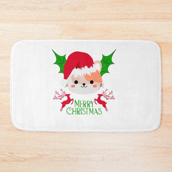 Item preview, funny merry christmas cat for kids  designed and sold by myt-shirt.