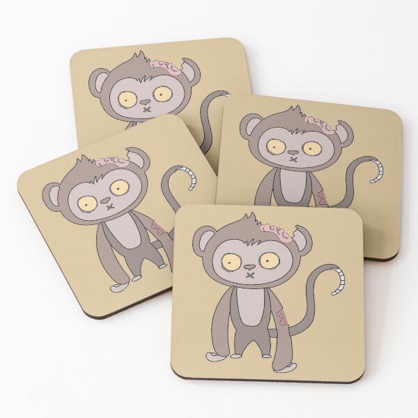 Item preview, Cute Zombie Monkey // Funny Halloween Animals designed and sold by SLAG-Creative.