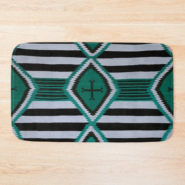 Item preview, Navajo blanket, southwestern,turquise and black, teal and black,   tom keys designed and sold by Nostrathomas66.