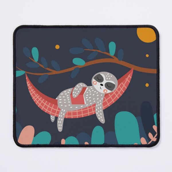 The Life of a Sloth Mouse Pad