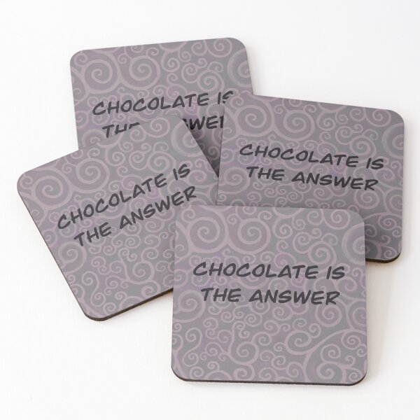 Item preview, Chocolate is the answer designed and sold by QuirkyCraftz.