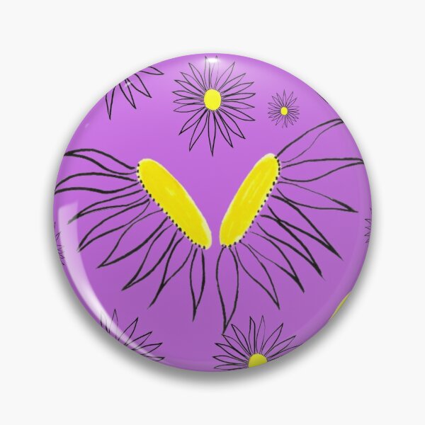 Item preview, Whimsical Hand Drawn Daisy Coneflower Floral Pattern designed and sold by H3designs.