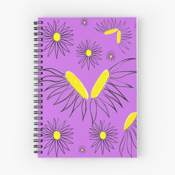 Item preview, Whimsical Hand Drawn Daisy Coneflower Floral Pattern designed and sold by H3designs.