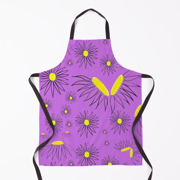 Item preview, Whimsical Hand Drawn Daisy Coneflower Floral Pattern designed and sold by H3designs.