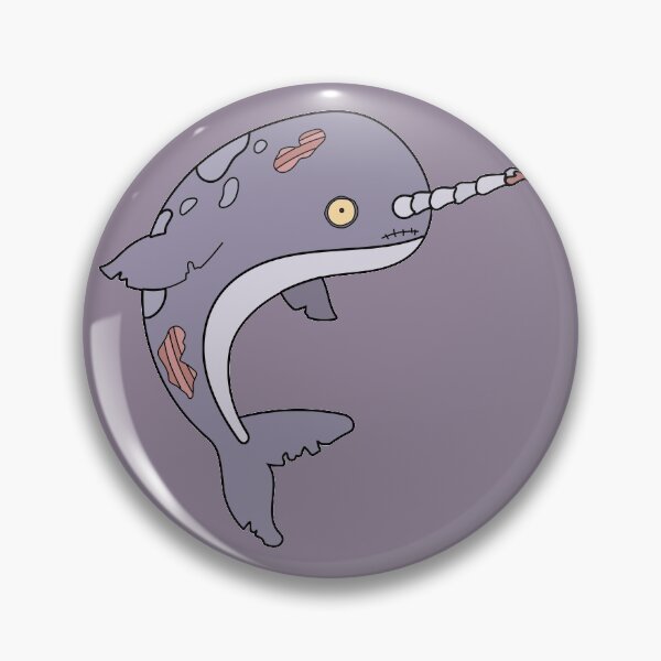 Artikelvorschau, Cute Zombie Narwal // Funny Halloween Animals entworfen und verkauft von SLAG-Creative.