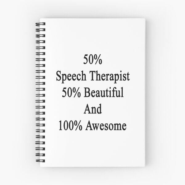 Item preview, 50% Speech Therapist 50% Beautiful And 100% Awesome  designed and sold by supernova23.