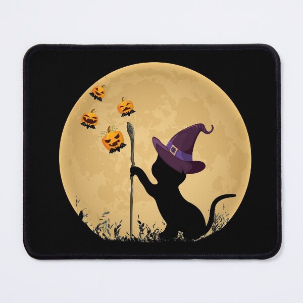 Item preview, Cat with witch hat Pumpkin bat Moon Halloween Costume Kitty designed and sold by PinkyDona.
