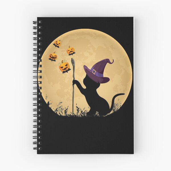 Item preview, Cat with witch hat Pumpkin bat Moon Halloween Costume Kitty designed and sold by PinkyDona.