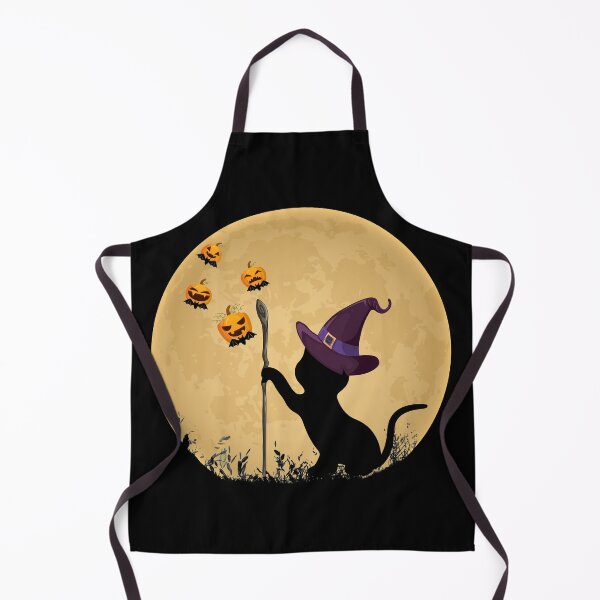 Item preview, Cat with witch hat Pumpkin bat Moon Halloween Costume Kitty designed and sold by PinkyDona.