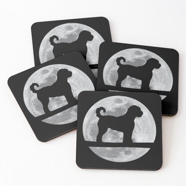 Item preview, Labradoodle Dog Night Moon labradoodle Lover designed and sold by alaechamlal.